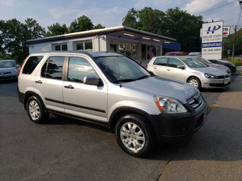 2005 Honda CR-V for sale at Highlands Auto Gallery in Braintree MA