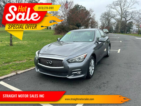 2015 Infiniti Q50 for sale at STRAIGHT MOTOR SALES INC in Paterson NJ