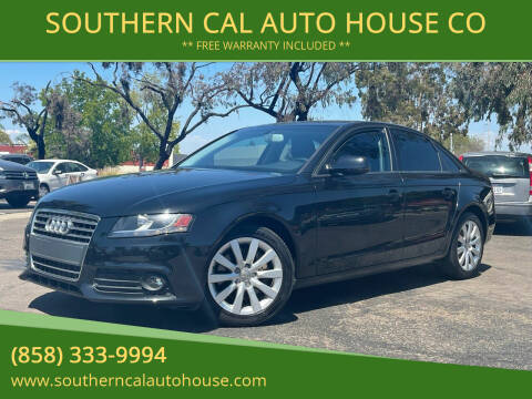 2012 Audi A4 for sale at SOUTHERN CAL AUTO HOUSE CO in San Diego CA