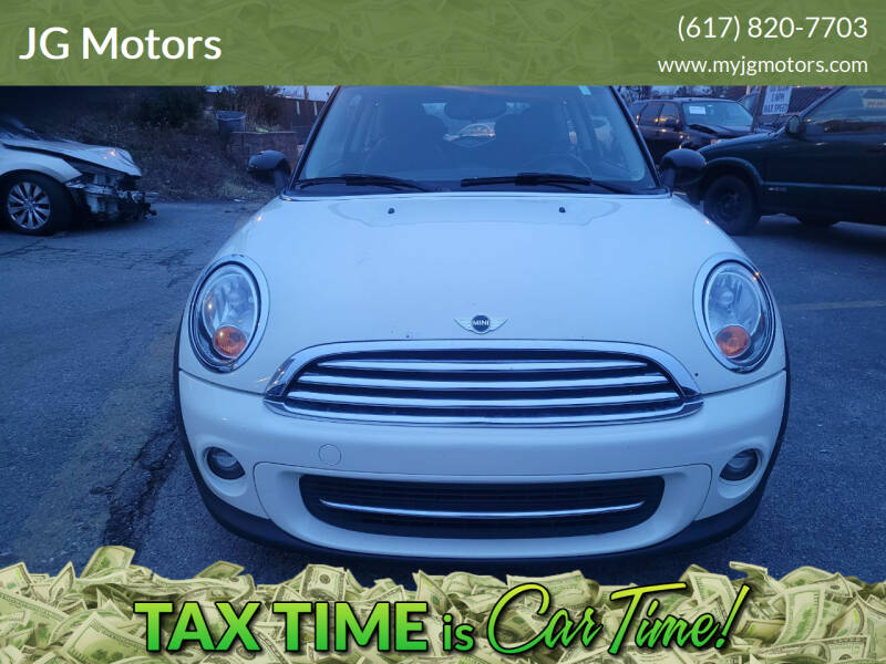 2013 MINI Hardtop for sale at JG Motors in Worcester MA