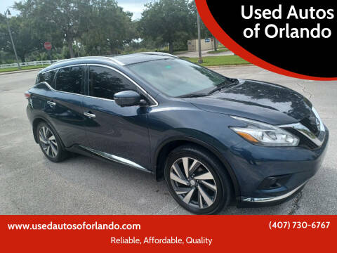 2015 Nissan Murano for sale at Used Autos of Orlando in Orlando FL