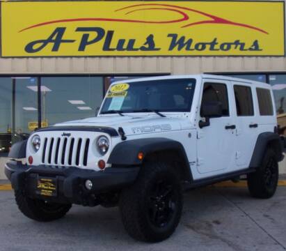2013 Jeep Wrangler Unlimited for sale at A Plus Motors in Oklahoma City OK