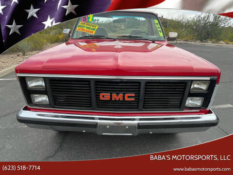 1987 GMC Jimmy for sale at Baba's Motorsports, LLC in Phoenix AZ