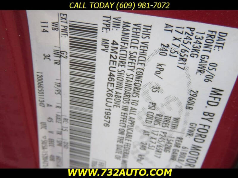 2006 Mercury Mountaineer Convenience