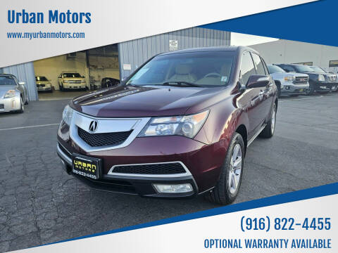 2013 Acura MDX for sale at Urban Motors in Sacramento CA