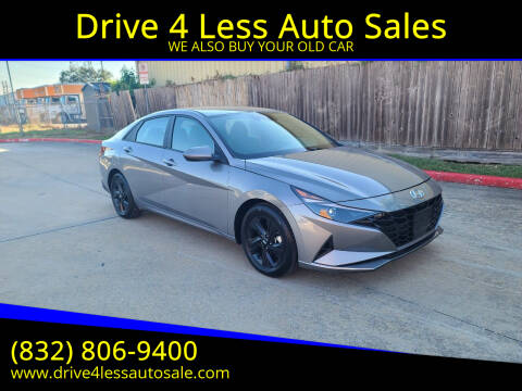 2021 Hyundai Elantra for sale at Drive 4 Less Auto Sales in Houston TX