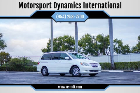 2007 Honda Odyssey for sale at Motorsport Dynamics International in Pompano Beach FL