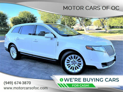 2012 Lincoln MKT for sale at Motor Cars of OC in Costa Mesa CA