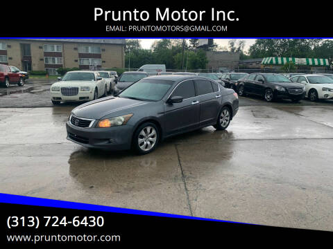 2009 Honda Accord for sale at Prunto Motor Inc. in Dearborn MI