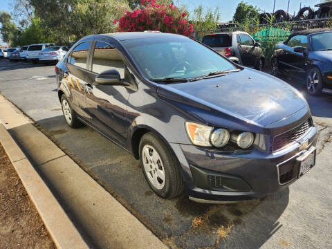 2015 Chevrolet Sonic for sale at E and M Auto Sales in Bloomington CA