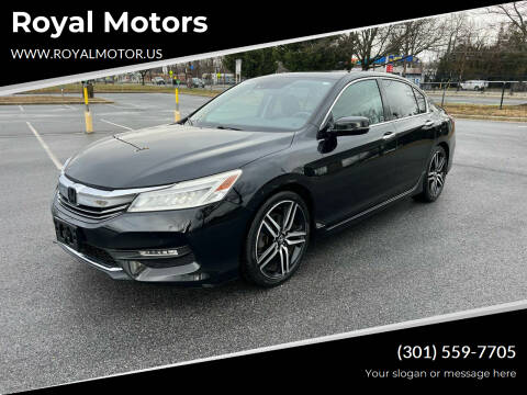 2016 Honda Accord for sale at Royal Motors in Hyattsville MD