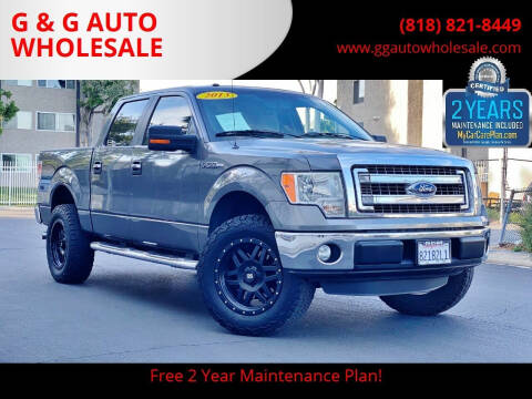 2013 Ford F-150 for sale at G & G AUTO WHOLESALE in North Hollywood CA