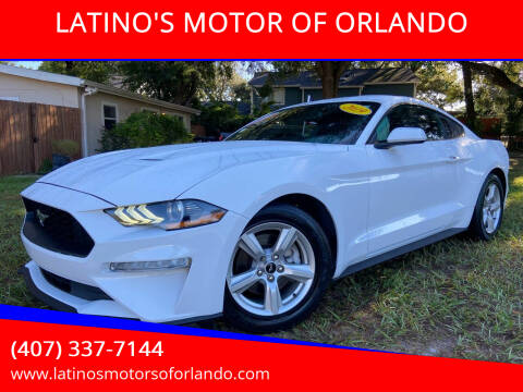 2019 Ford Mustang for sale at LATINO'S MOTOR OF ORLANDO in Orlando FL