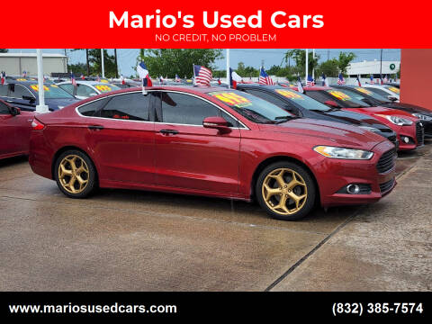 2016 Ford Fusion for sale at Mario's Used Cars in Houston TX