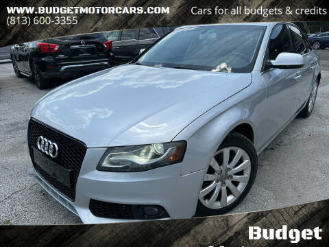 2012 Audi A4 for sale at Budget Motorcars in Tampa FL