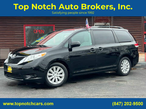 2013 Toyota Sienna for sale at Top Notch Auto Brokers, Inc. in McHenry IL