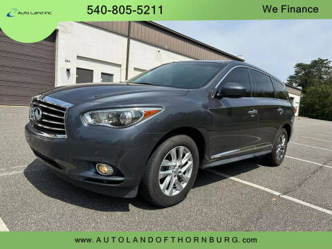 2013 Infiniti JX35 for sale at Auto Land of Thornburg in Spotsylvania VA