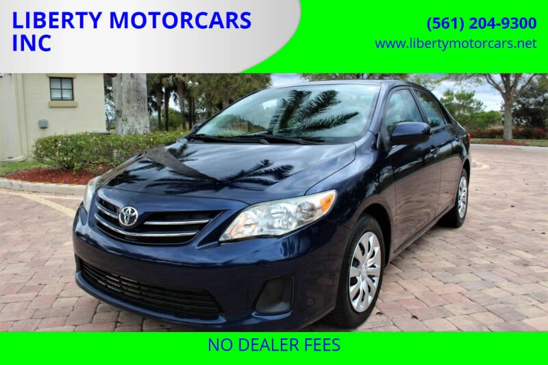 2013 Toyota Corolla for sale at LIBERTY MOTORCARS INC in Royal Palm Beach FL