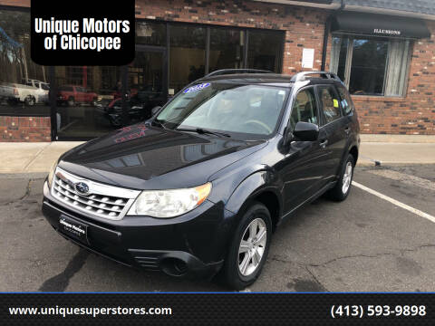 2013 Subaru Forester for sale at Unique Motors of Chicopee in Chicopee MA