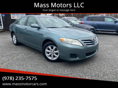 2011 Toyota Camry for sale at Mass Motors LLC in Worcester MA