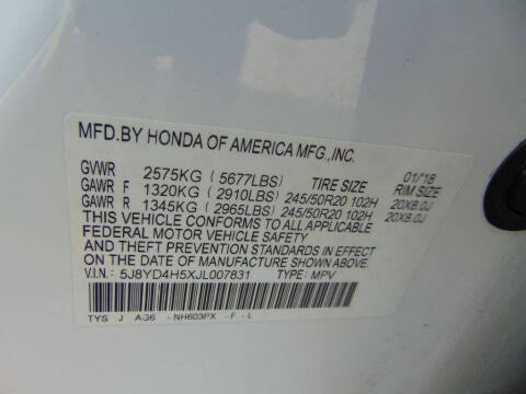 2018 Acura MDX SH-AWD w/Tech