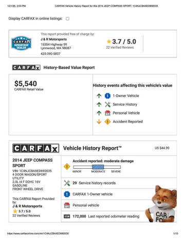 2014 Jeep Compass Sport