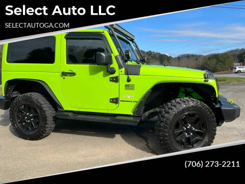 2012 Jeep Wrangler for sale at Select Auto LLC in Ellijay GA