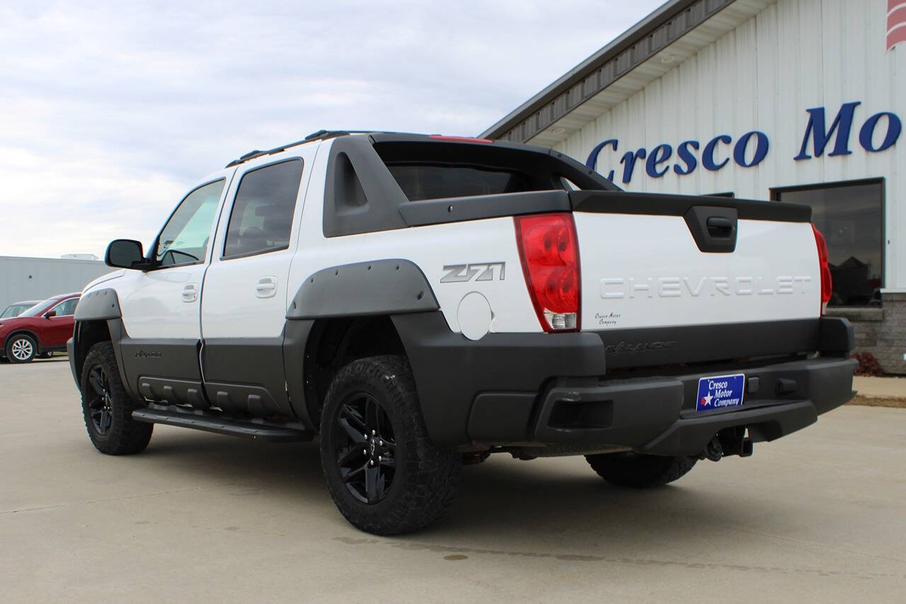 2003 Chevrolet Avalanche for sale at Cresco Motor Company in Cresco, IA