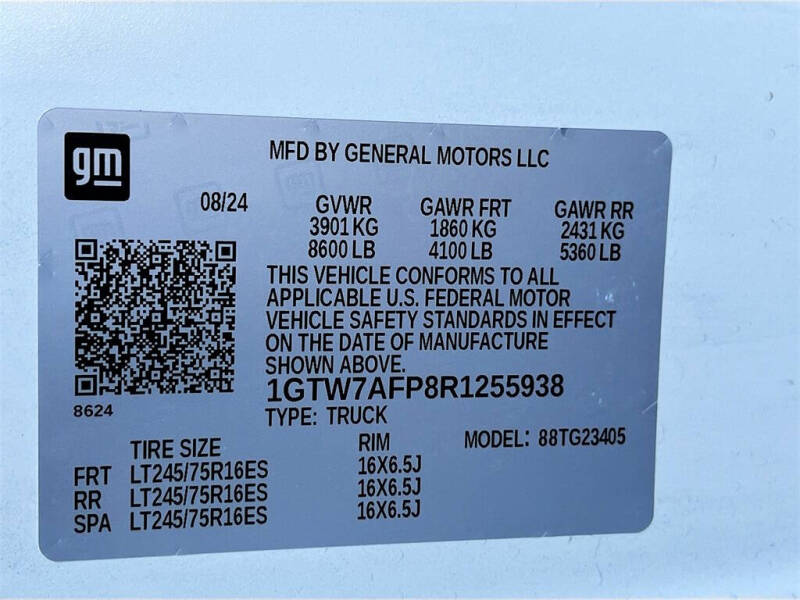 2024 GMC Savana 2500