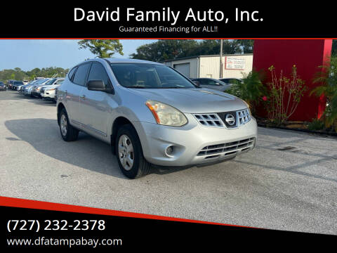 2012 Nissan Rogue for sale at David Family Auto, Inc. in New Port Richey FL