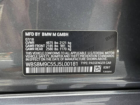 2018 BMW M3