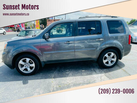 2012 Honda Pilot for sale at Sunset Motors in Manteca CA