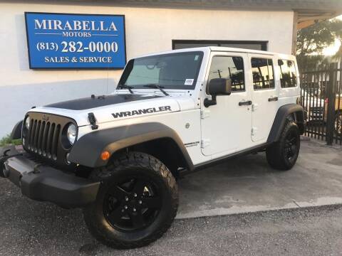 2017 Jeep Wrangler Unlimited for sale at Mirabella Motors in Tampa FL