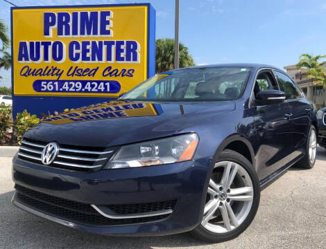 2014 Volkswagen Passat for sale at PRIME AUTO CENTER in Palm Springs FL