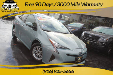 2016 Toyota Prius for sale at West Coast Auto Sales Center in Sacramento CA