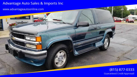1994 Chevrolet Blazer for sale at Advantage Auto Sales & Imports Inc in Loves Park IL