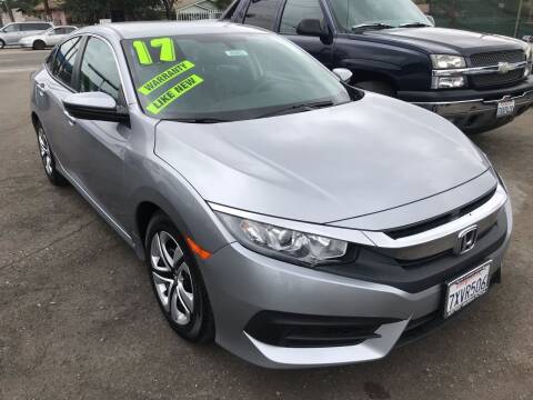 2017 Honda Civic for sale at CAR GENERATION CENTER, INC. in Los Angeles CA
