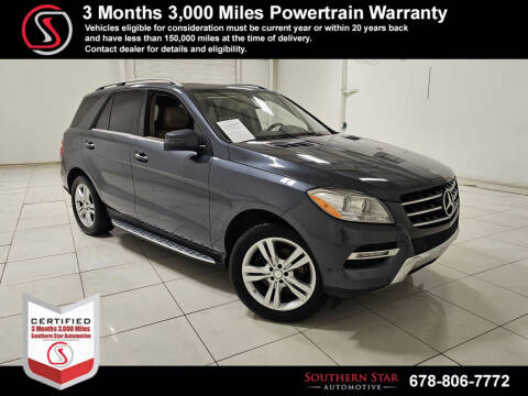 2013 Mercedes-Benz M-Class for sale at Southern Star Automotive, Inc. in Duluth GA
