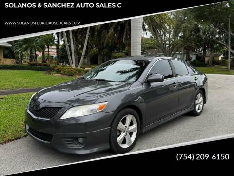 2010 Toyota Camry for sale at SOLANOS & SANCHEZ AUTO SALES C in Hollywood FL