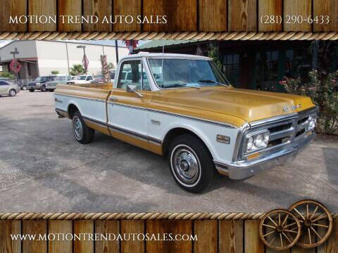 1972 GMC C/K 1500 Series for sale at MOTION TREND AUTO SALES in Tomball TX