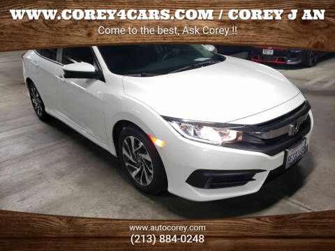 2018 Honda Civic for sale at WWW.COREY4CARS.COM / COREY J AN in Los Angeles CA