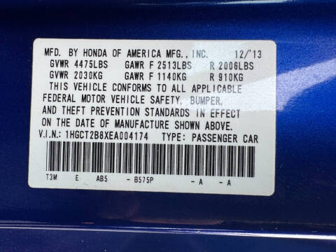 2014 Honda Accord EX-L V6 w/Navi