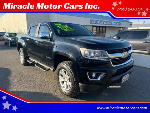 2016 Chevrolet Colorado for sale at Miracle Motor Cars Inc. in Victorville CA