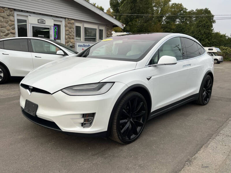 Used 2021 Tesla Model X Long Range Plus with VIN 5YJXCDE20MF323107 for sale in Worcester, MA