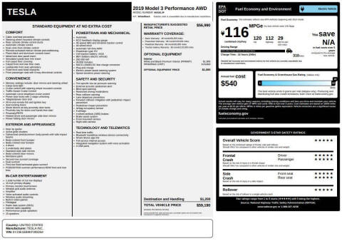2019 Tesla Model 3 Long Range