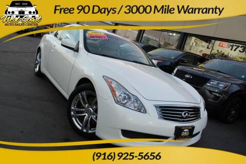2009 Infiniti G37 Coupe for sale at West Coast Auto Sales Center in Sacramento CA