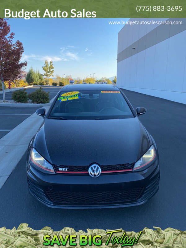2017 Volkswagen Golf GTI for sale at Budget Auto Sales in Carson City NV