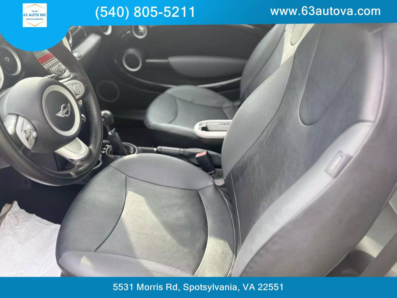 2010 MINI Cooper for sale at 63 Auto Inc in Spotsylvania, VA