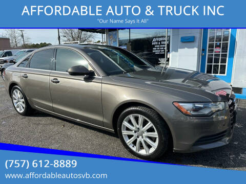 2015 Audi A6 for sale at AFFORDABLE AUTO & TRUCK INC in Virginia Beach VA