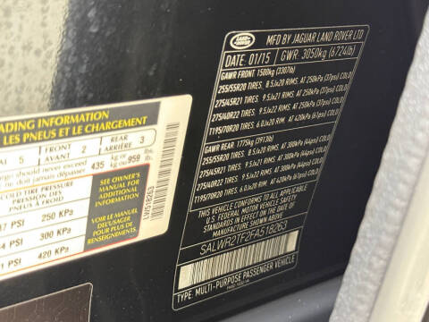 2015 Land Rover Range Rover Sport Supercharged Limited Edition